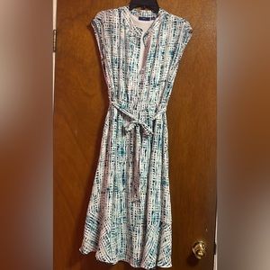 -𝐒𝐎𝐋𝐃- Apt.9 turquoise and white dress